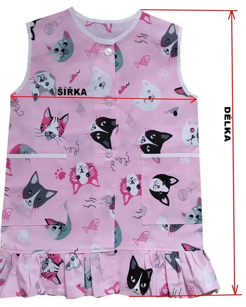 Zástěrka VESELÁ ZVÍŘÁTKA /více velikostí/