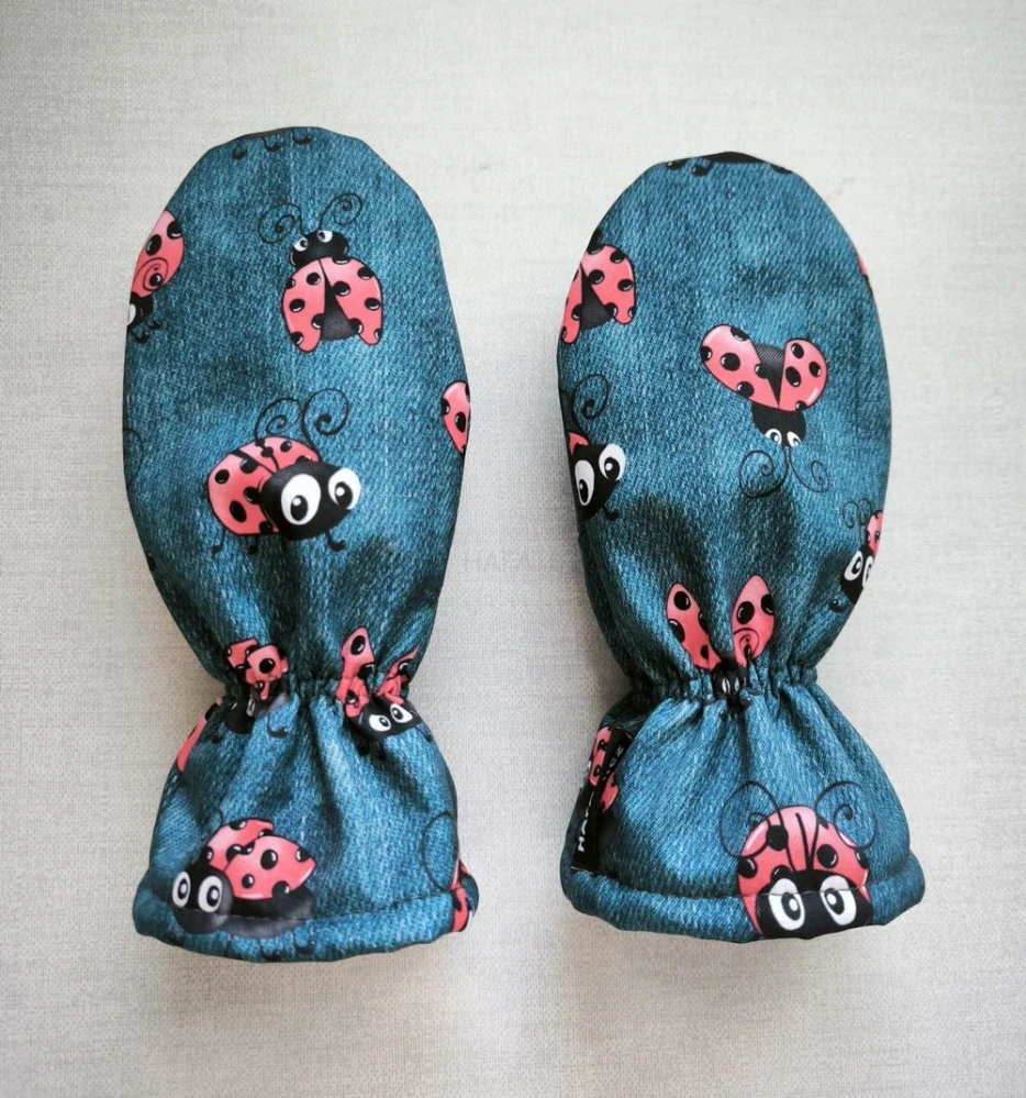 Softshellové rukavice palcové Berušky na jeans