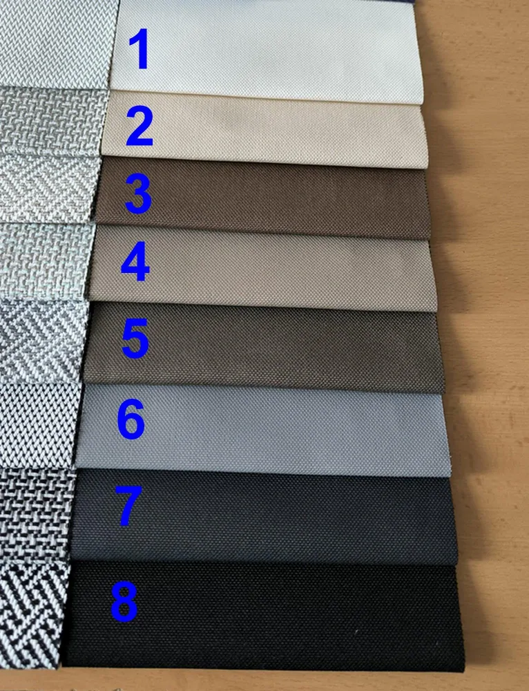 Outdorový, vodě odolný, hladký polstr SÁBA