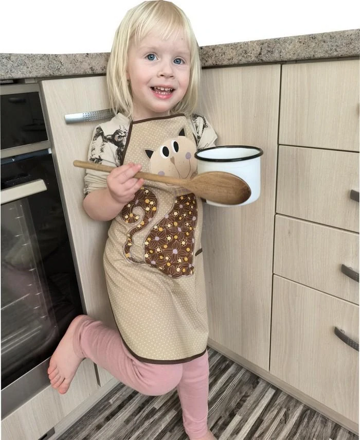 Zástěrka kuchařinka kočička