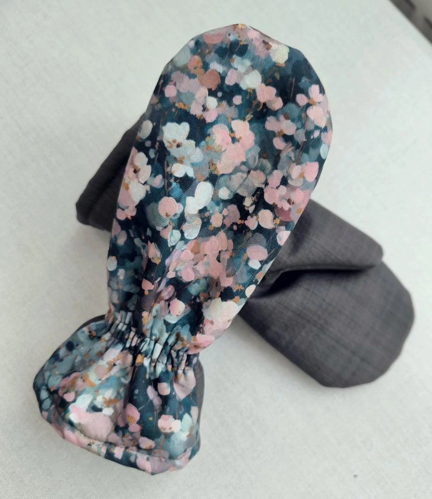 Softshellové rukavice palcové KVÍTKA 