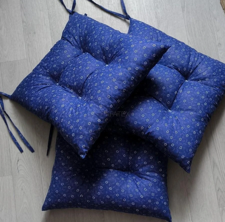 Sedák, polstr na židli KYTIČKY ROYAL MODRÁ