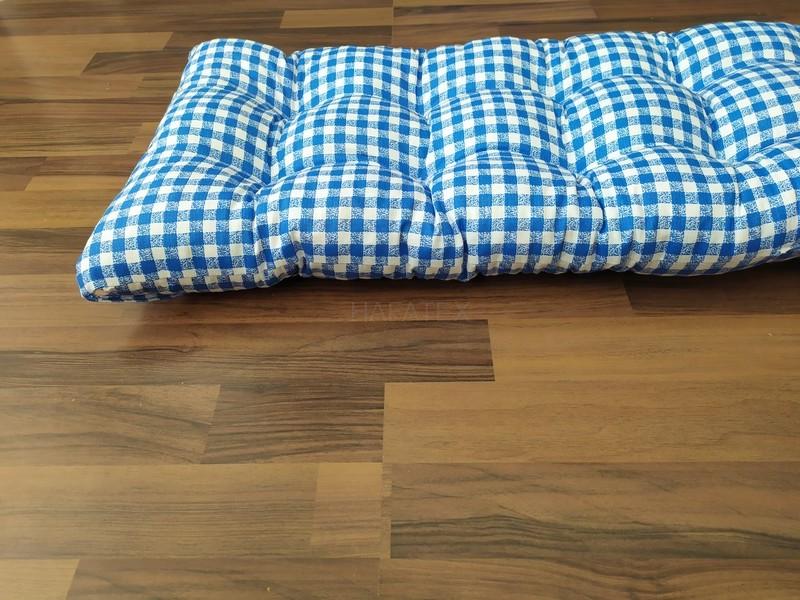 Sedák, polstr na botník KOSTKA MODRÁ