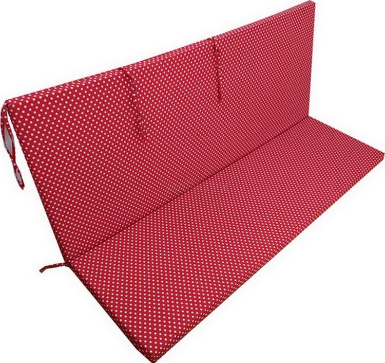 Sedák /polstr/ na houpačku hladký, puntík hnědý