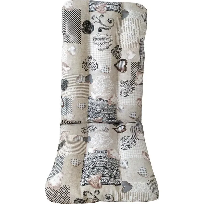 Polstr na křeslo s povlakem SRDÍČKA 2