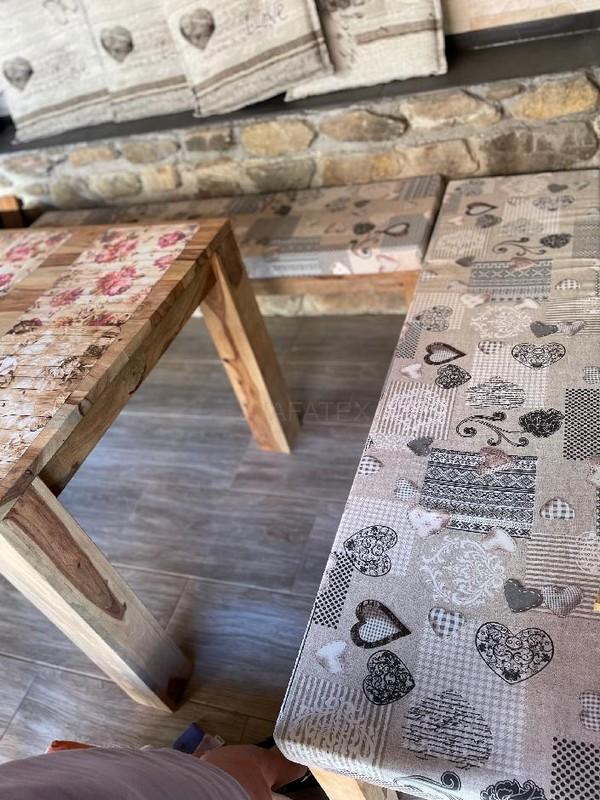 Polstr na dřevěné lavice