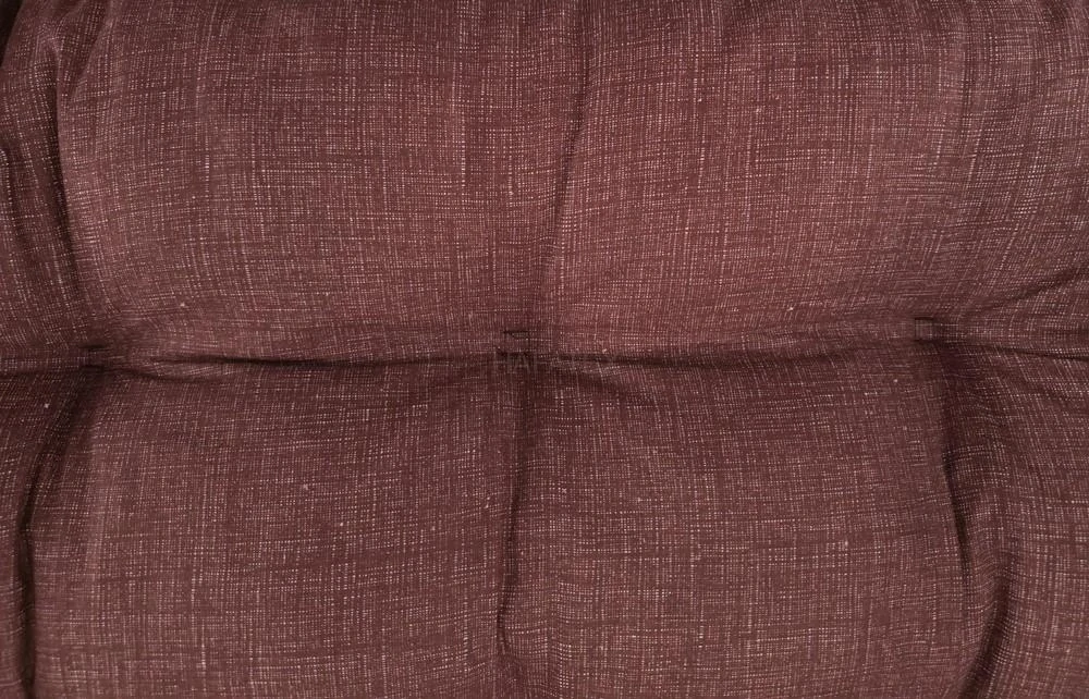 Sedák, polstr na botník BÁRA vínová, lněný efekt