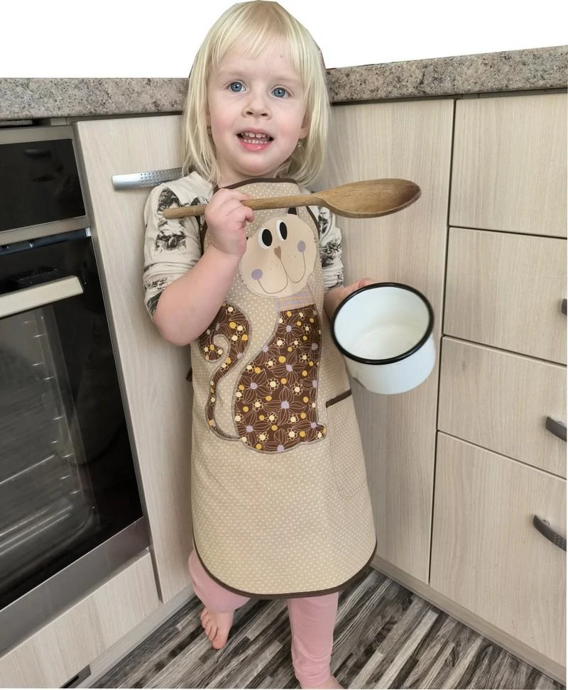 Zástěrka kuchařinka kočička