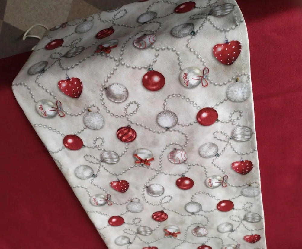 Luxusní vánoční metráž /digitální tisk, předsráženo/ OZDOBY