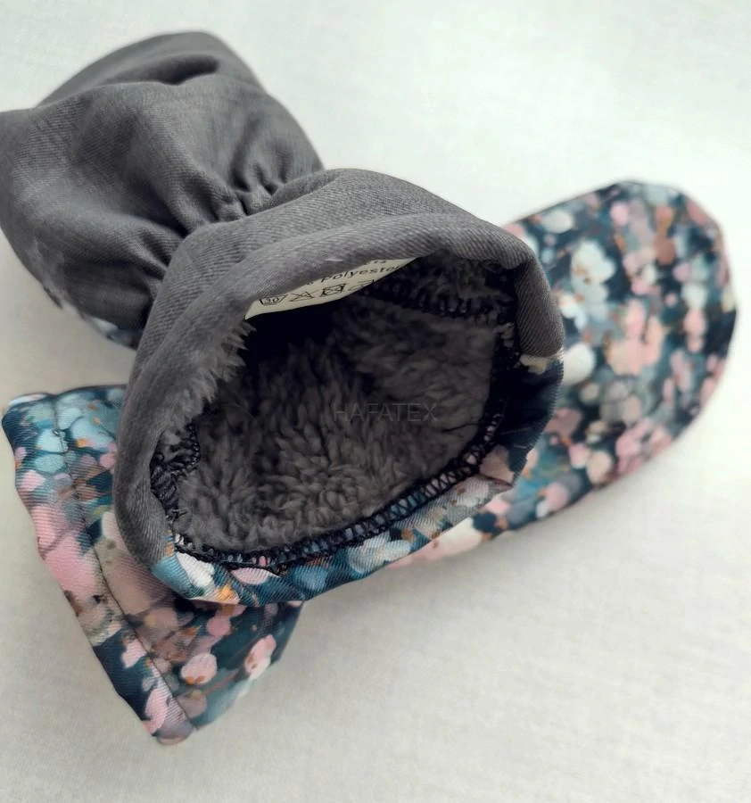 Softshellové rukavice palcové KVÍTKA 