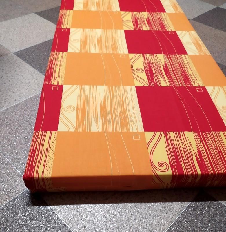 Hladký polstr na botník i lavici MARTINA ZELENÁ