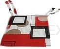 Sedák na židli prošívaný PATCHWORK HNĚDÝ /cena při objednání 6ks/