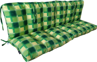 Polstr /sedák/ na houpačku EVA ZELENÁ - NOVINKA 10/12cm silný polstr  145x40x40cm