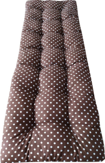 Polstr na botník PUNTÍK NA HNĚDÉ