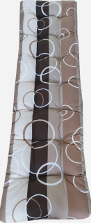 Sedák, polstr na botník KRUHY BÉŽOVÉ