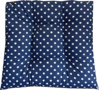 Sedák, polstr na židli PUNTÍK TMAVĚ MODRÝ