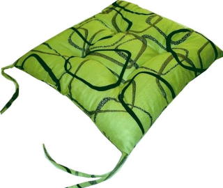 Sedák na židli prošívaný TELEVÍZKY ZELENÉ   /cena při objednání 6ks/