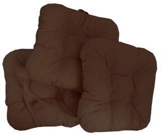 Sedák, polstr na židli BÁRA TMAVĚ HNĚDÁ