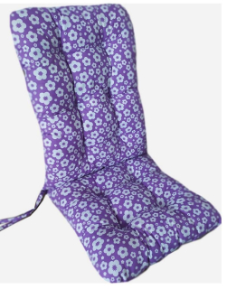 Polstr na křeslo KYTKA LILA - jeden kus skladem