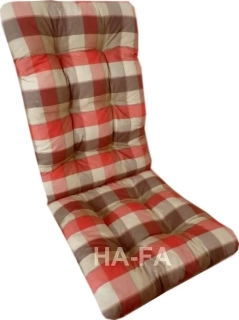 Polstr na křeslo KOSTKA HNĚDÁ - POSLEDNÍ KUS SKLADEM