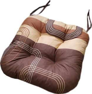 Sedák, polstr na židli KLÁRA HNĚDÁ