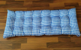 Sedák, polstr na botník KOSTKA MODRÁ