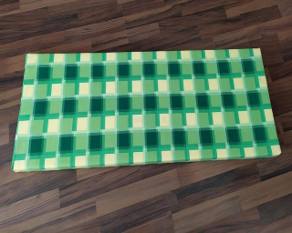 Hladký polstr na botník i lavici EVA ZELENÁ ( také v šedé barvě)