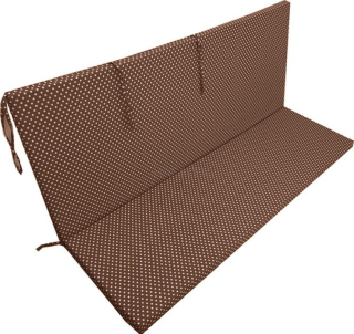 Sedák /polstr/ na houpačku hladký, puntík hnědý