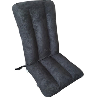 Luxusní polstr na křeslo s povlakem VANDA antracit