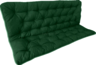 Prošívaný polstr na houpačku KAROLÍNA TMAVĚ ZELENÁ
