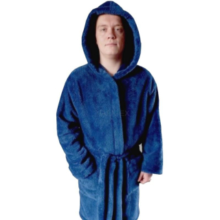 Pánský župan LAMA TMAVĚ MODRÁ