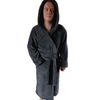 Pánský župan LAMA TMAVĚ ŠEDÁ 