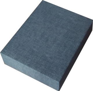 Sedák na židli s povlakem Šedý, lněný efekt