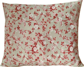 Povlak nebo polštářek  Paradis červená kvítka
