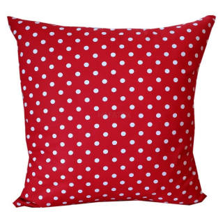 Povlak nebo polštářek  Puntík červený