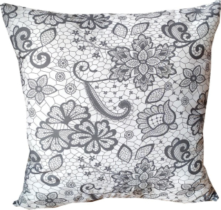 Povlak, polštářek, závěsy KRAJKA BÍLÁ