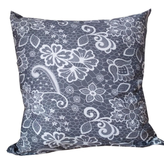 Povlak, polštářek, závěsy KRAJKA ŠEDÁ