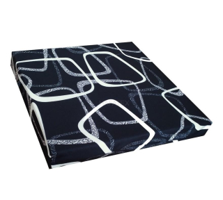 Sedák na židli s povlakem TELEVÍZKY černé , síla 5cm