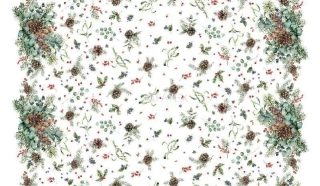 Luxusní vánoční metráž /digitální tisk/ BORDURA