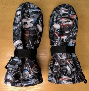 Softshellové rukavice ROBOTI prodloužené, více velikostí