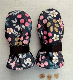 Softshellové rukavice MALINY, více velikostí