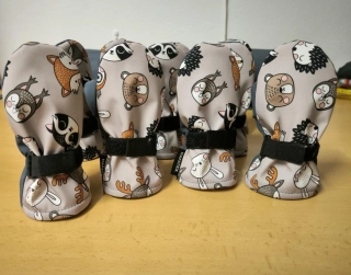 Dětské softshellové rukavice - ZVÍŘÁTKA - více velikostí