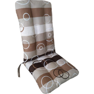 Polstr na křeslo s povlakem KRUHY