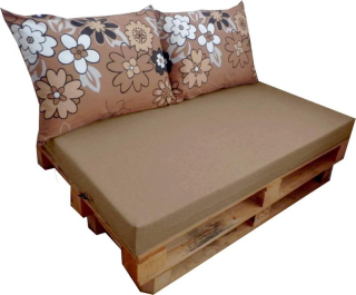 Polstr na paletový nábytek OXANA COMFORT 2 louka skořice