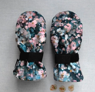 Softshellové rukavice - KVÍTKA JEMNÁ - více velikostí